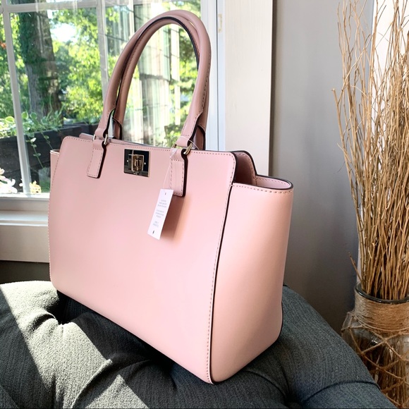 NWT Kate Spade genuine leather satchel tote pink - Picture 5 of 8